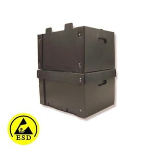 ESD Conductive Tote Boxes - Collapsible